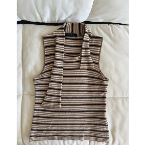 Prada Knit Sleeveless Striped Tank Top (Made in Italy, Size 38) - Picture 5 of 8